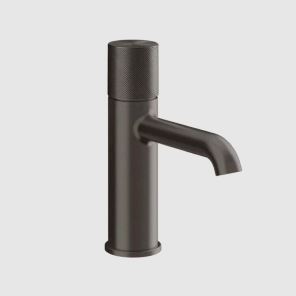 Смеситель для раковины, Gessi, Habito Diamantato, цвет-Black Metal Brushed PVD