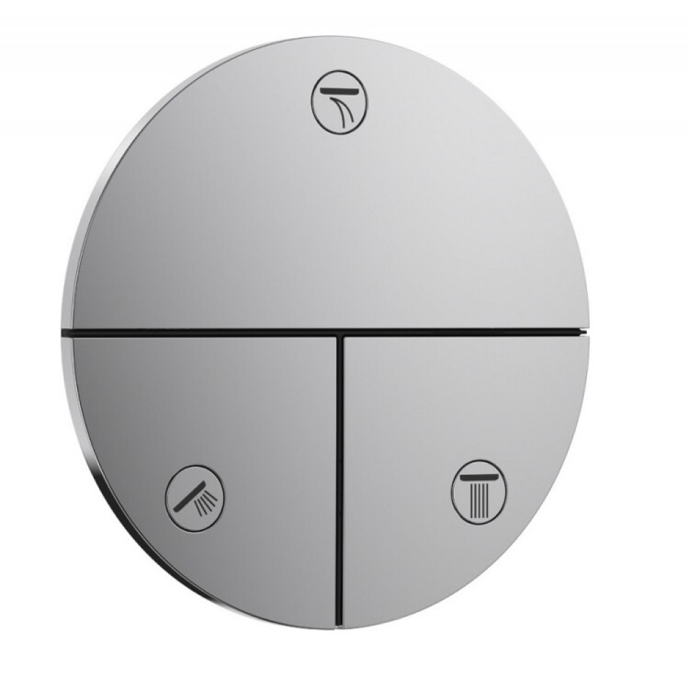 Вентиль, Hansgrohe, ShowerSelect Comfort S, для 3 потребителей, цвет-хром