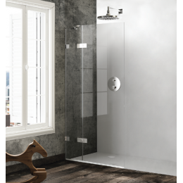 Дверь, Huppe, Solva Minimal, шв 1000*1500, петли-справа, блестящее серебро, цвет стекла-ультра прозрачный