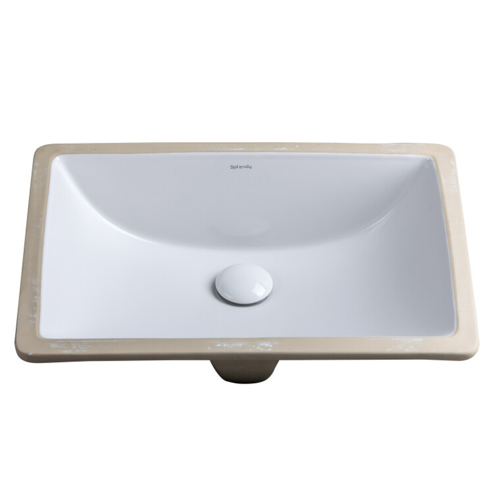 Раковина, Splendy, Emotion, шгв 530*390*190, отверстия для смесителя-отсутствуют, цвет-белый