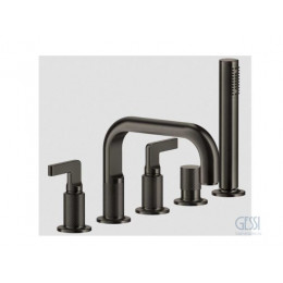 Смеситель для ванны и душа, Gessi, Inciso, цвет-Brushed Brass PVD