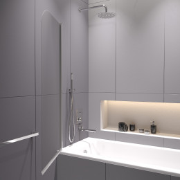 Шторка на ванну, RGW SC-109 800