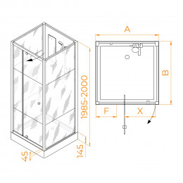 Душевая кабина RGW AN-207 900x900
