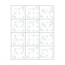 Душевой поддон квадратный RGW ST-W Белый (Комплект)  800x800