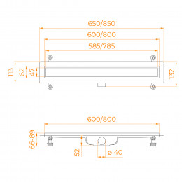 Душевой лоток Drain Leo-41