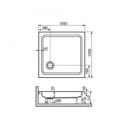 Комплект: Угол RGW CL-34 + поддон RGW STYLE