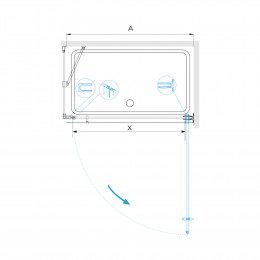 Душевой уголок RGW HO-045 (HO-011 + Z-050-2 + O-206) 800x1100