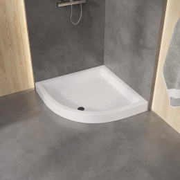 Поддон для душа полукруглый керамический RGW CR/R  900x900