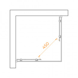 Комплект: Угол RGW PA-030B + поддон RGW STYLE