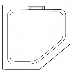 Душевой поддон трапеция RGW STA-61W Белый  900x900