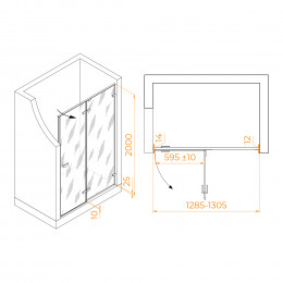 Душевая дверь RGW SV-004 1300