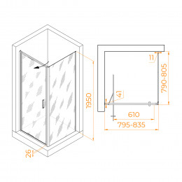 Душевой уголок RGW SV-135 800x800