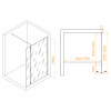 Душевая перегородка RGW WA-050Gb (WA-002Gb + Z-070Gb) 1000