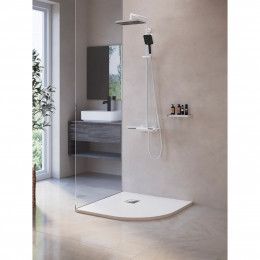 Душевой поддон полукруглый RGW ST/R-W Белый  1000x1000