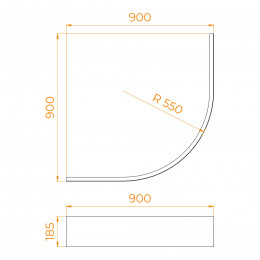 Экран для поддона RGW NP/STYLE