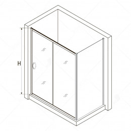 Душевой уголок RGW PA-76B (PA-016B + Z-050-2B) 1700x1200