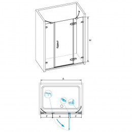 Душевая дверь RGW SA-01 1400