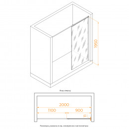 Душевая перегородка RGW WA-033 900