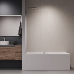 Шторка на ванну с полкой, RGW SC-53