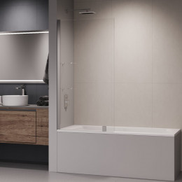 Шторка на ванну с полкой, RGW SC-53