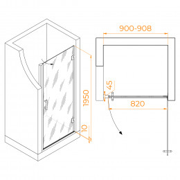 Душевая дверь RGW HO-011 900