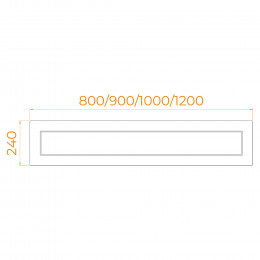 Экран для душевого поддона RGW NА/CL-S (фронтальный)