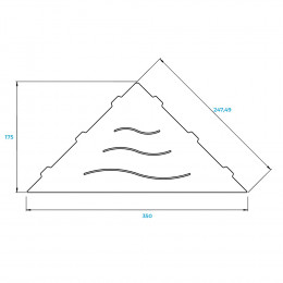 Полка для ванной RGW MT-02W