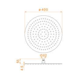 Верхний душ 3D круглый RGW SP-81B