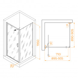 Душевой уголок RGW SV-135 900x900