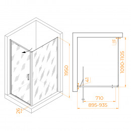 Душевой уголок RGW SV-145 900x1100