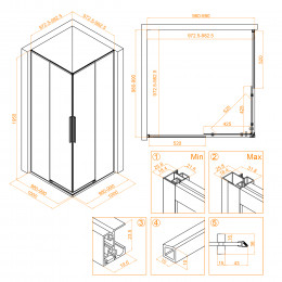 Душевой уголок RGW SV-31 1000x1000