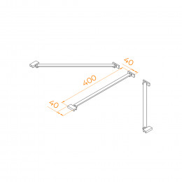 Штанга держатель RGW O-206 BG Золото Браш