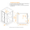 Душевой уголок RGW PA-74 (PA-14 + Z-050-2) 1200x1200