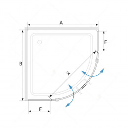 Душевой уголок RGW SV-53 900x900