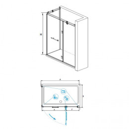Душевой уголок RGW VI-41 800x1000