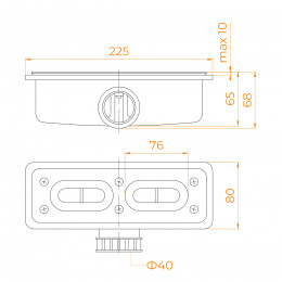 Сифон для поддонов RGW S-15