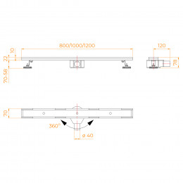 Душевой трап RGW SDR-08