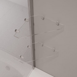 Шторка на ванну с полкой, RGW SC-54