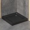 Поддон для душа квадратный керамический RGW CR B Черный 900x900