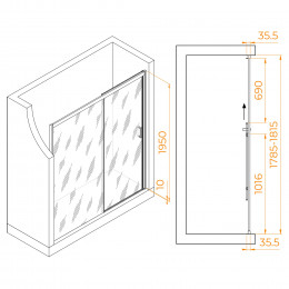 Душевая дверь RGW PA-017B 1800
