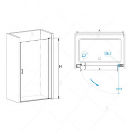 Душевая дверь RGW LE-03 600