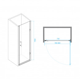 Душевая дверь RGW PA-06B 800