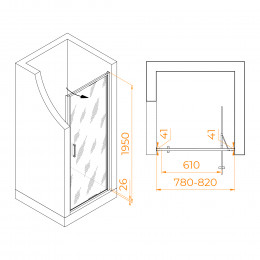 Душевая дверь RGW SV-05 800