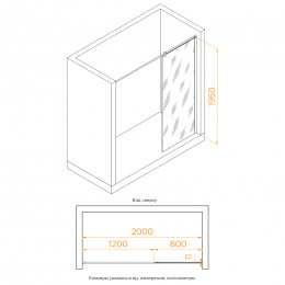 Душевая перегородка RGW WA-033 800