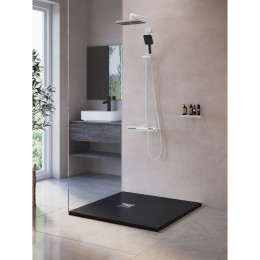 Душевой поддон квадратный RGW ST-G Графит  900x900