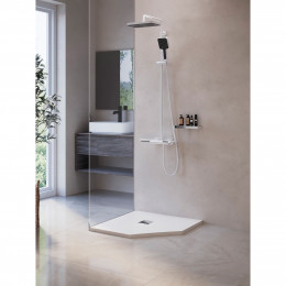 Душевой поддон трапеция RGW ST/T-W Белый  900x900