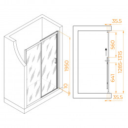 Душевая дверь RGW PA-017B 1300