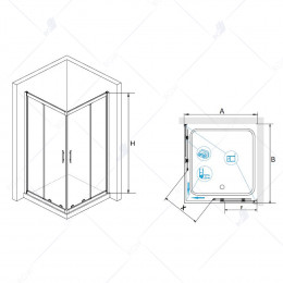 Душевой уголок RGW HO-31 800x800