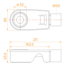 Сифон RGW S-50 Ø 50 мм для трапов