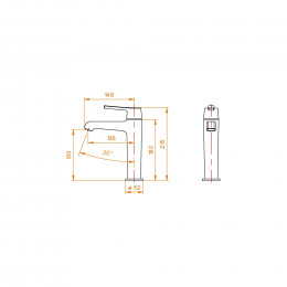 Смеситель на раковину RGW SP-301